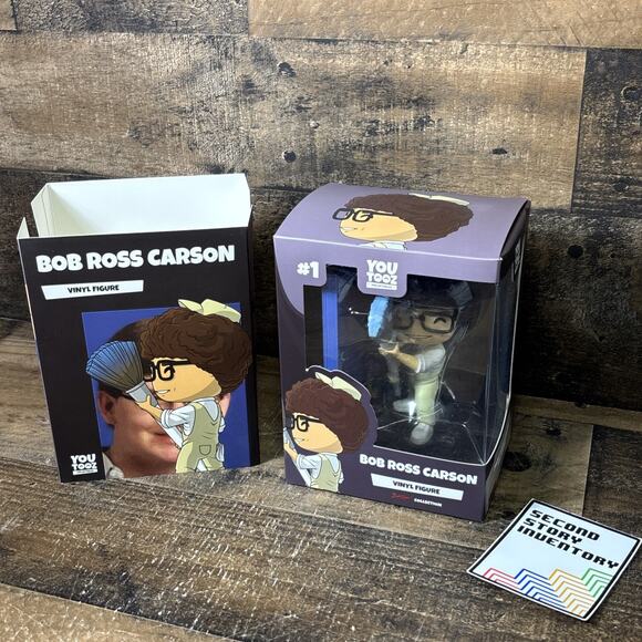 Youtooz Bob Ross Carson Vinyl Figure #1 Callmecarson Unscratched Code - Picture 1 of 3